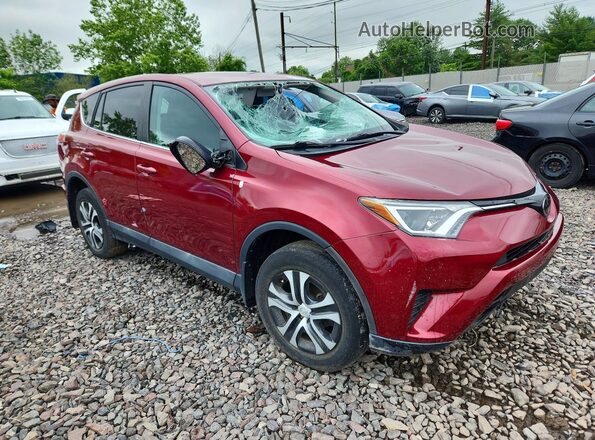 2T3BFREV3JW743717 2018 TOYOTA RAV4 Красный Передняя правая четверть