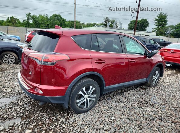 2T3BFREV3JW743717 2018 TOYOTA RAV4 Красный Задняя правая четверть
