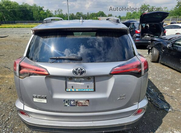 2T3BFREV4GW538061 2016 TOYOTA RAV4 Silver Widok z tyłu