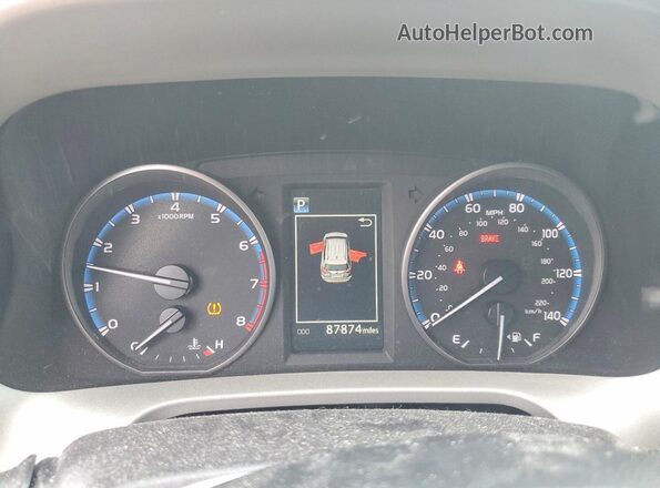 2T3BFREV4HW622303 2017 TOYOTA RAV4 Синий Вид щитка приборов