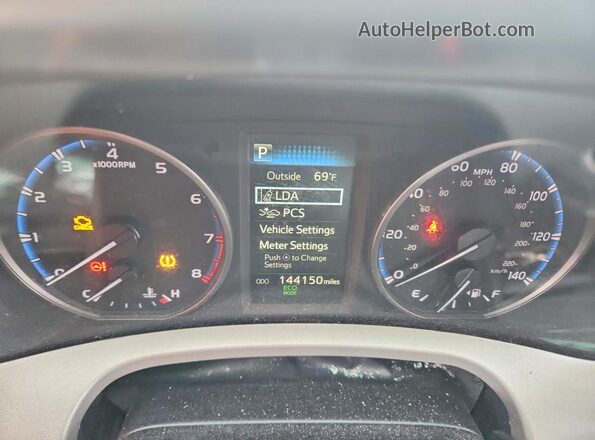 2T3BFREV6HW632296 2017 TOYOTA RAV4 Black Widok zestawu wskaźników