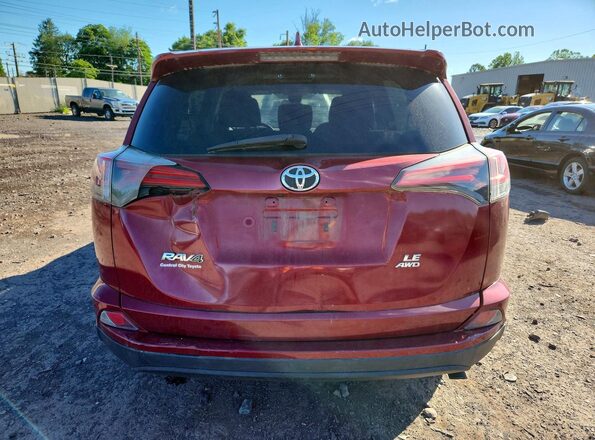 2T3BFREV6JW742237 2018 TOYOTA RAV4 Красный Вид сзади