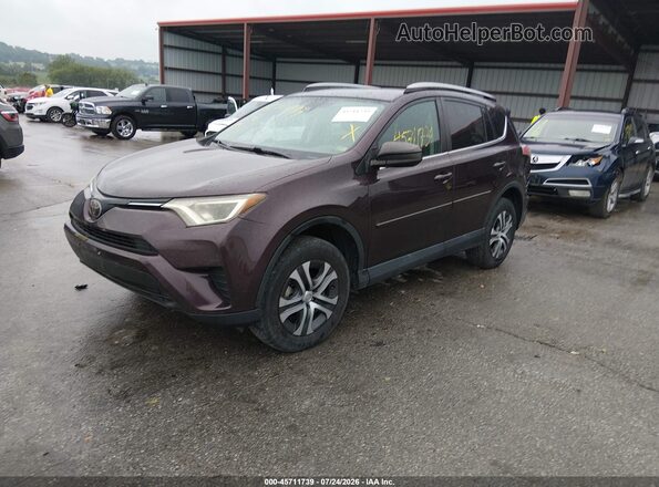2T3BFREV6JW848932 2018 TOYOTA RAV4 Фиолетовый Передняя левая четверть