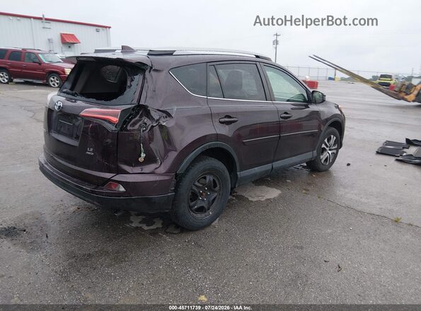 2T3BFREV6JW848932 2018 TOYOTA RAV4 Фиолетовый Задняя правая четверть
