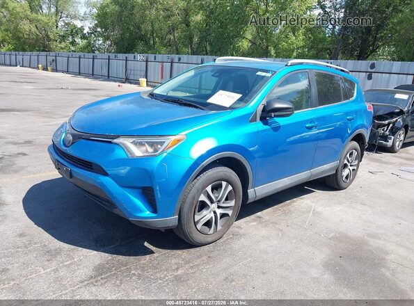 2T3BFREV7HW600652 2017 TOYOTA RAV4 Blue Առջևի ձախ երեք քառորդ տեսարան