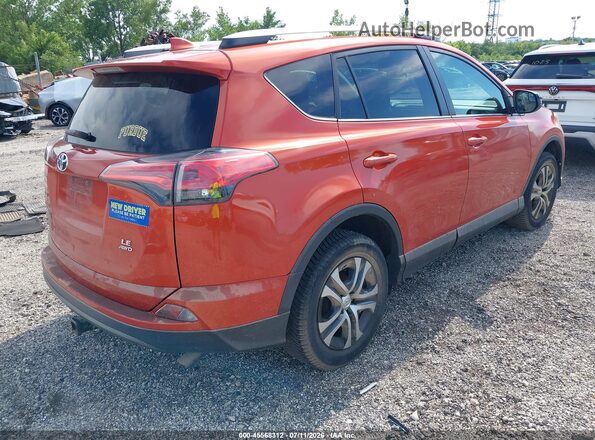 2T3BFREV8GW485302 2016 TOYOTA RAV4 Orange Trasero derecho