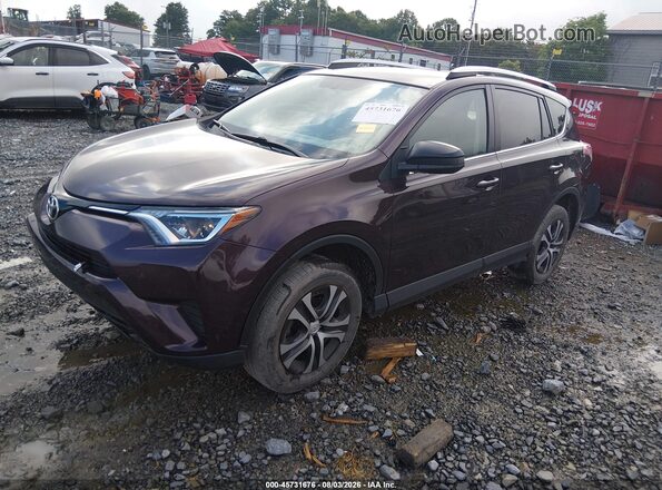 2T3BFREV9GW504388 2016 TOYOTA RAV4 Burgundy Առջևի ձախ երեք քառորդ տեսարան