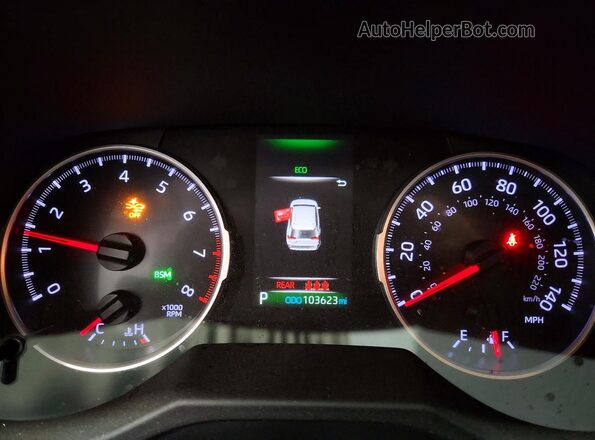 2T3C1RFV0LC070908 2020 TOYOTA RAV4 Gray Instrument cluster view