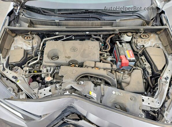 2T3C1RFV1KC027886 2019 TOYOTA RAV4 Серебряный Вид задней части салона
