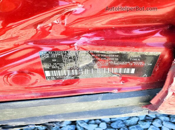 2T3C1RFV1PW285475 2023 TOYOTA RAV4 Red VIN sticker view