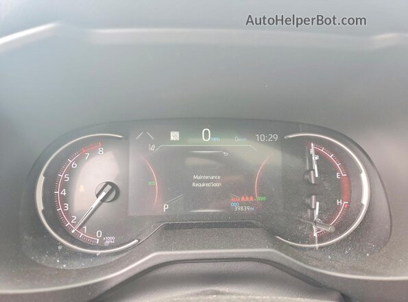 2T3C1RFV1RC297100 2024 TOYOTA RAV4 White ხელსაწყოთა პანელის ხედი
