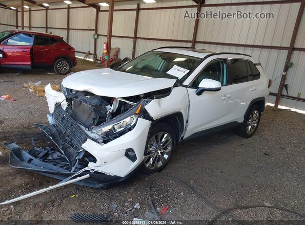 2T3C1RFV2LC060154 2020 TOYOTA RAV4 White წინა მარცხენა ხედი სამი მეოთხედიდან