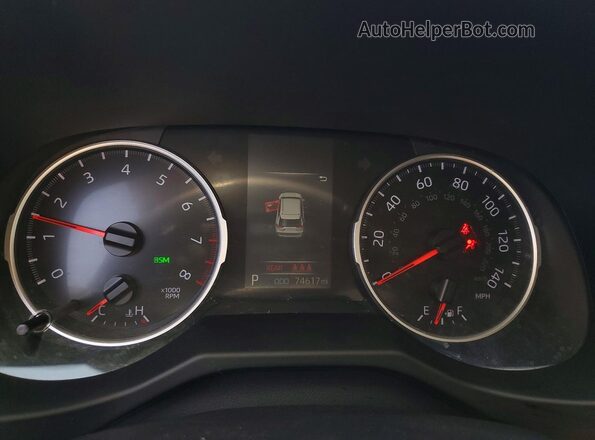 2T3C1RFV2MC159445 2021 TOYOTA RAV4 Gray Instrument cluster view