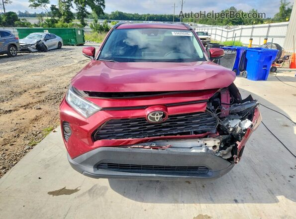 2T3C1RFV3KW048947 2019 TOYOTA RAV4 Burgundy Vista frontal