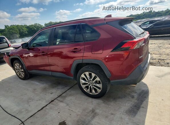 2T3C1RFV3KW048947 2019 TOYOTA RAV4 Burgundy Trasero izquierdo