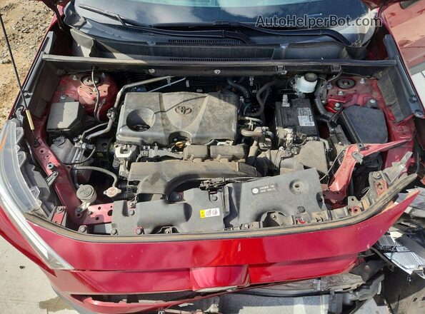 2T3C1RFV3KW048947 2019 TOYOTA RAV4 Burgundy Vista del compartimento del motor