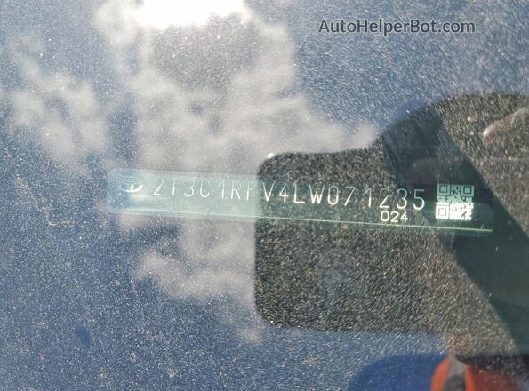2T3C1RFV4LW071235 2023 TOYOTA RAV4 Silver VIN sticker view