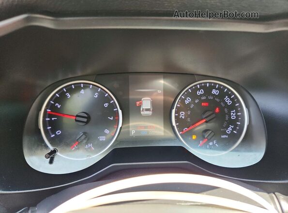 2T3C1RFV4MC122770 2021 TOYOTA RAV4 Черный Вид щитка приборов