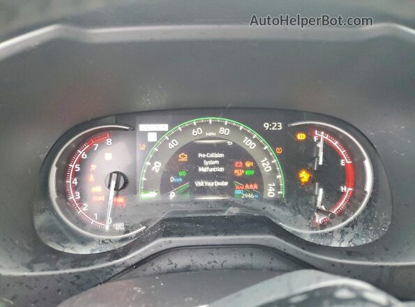 2T3C1RFV4SW419288 2025 TOYOTA RAV4 Black Instrument cluster view