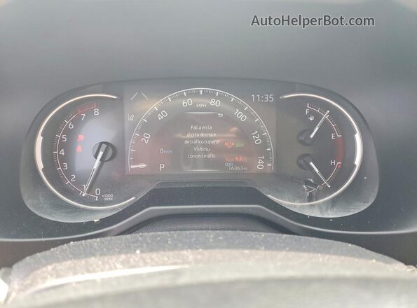 2T3C1RFV4SW422689 2025 TOYOTA RAV4 Silver ხელსაწყოთა პანელის ხედი