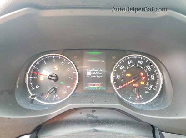 2T3C1RFV5LC070757 2020 TOYOTA RAV4 White Вид щитка приладів