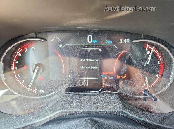2T3C1RFV5SW432728 2025 TOYOTA RAV4 Maroon Вид щитка приладів