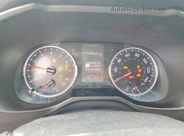 2T3C1RFV6KC001364 2019 TOYOTA RAV4 Gray ხელსაწყოთა პანელის ხედი