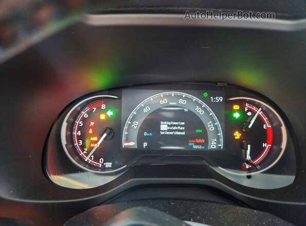 2T3C1RFV6SW431457 2025 TOYOTA RAV4 Белый Вид щитка приборов