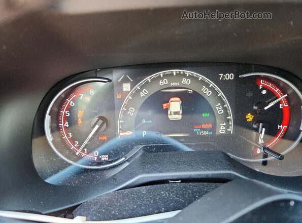 2T3C1RFV7SW391728 2025 TOYOTA RAV4 Blue ხელსაწყოთა პანელის ხედი