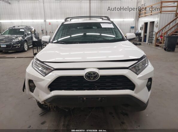 2T3C1RFV8KC026766 2019 TOYOTA RAV4 White Instrument cluster view