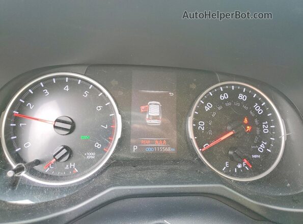 2T3C1RFV9KC031765 2019 TOYOTA RAV4 Белый Вид щитка приборов