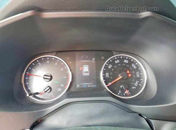 2T3C1RFV9MW118146 2021 TOYOTA RAV4 Blue Instrument cluster view