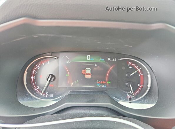 2T3C1RFV9SW418539 2025 TOYOTA RAV4 White ხელსაწყოთა პანელის ხედი