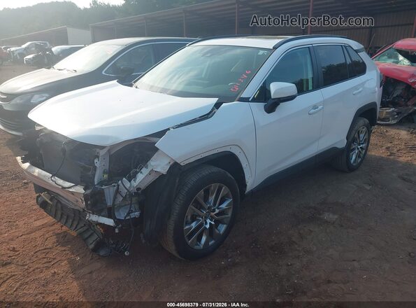 2T3C1RFVXKC011346 2019 TOYOTA RAV4 White Առջևի ձախ երեք քառորդ տեսարան