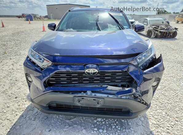 2T3C1RFVXKW025519 2019 TOYOTA RAV4 Blue წინა ხედი