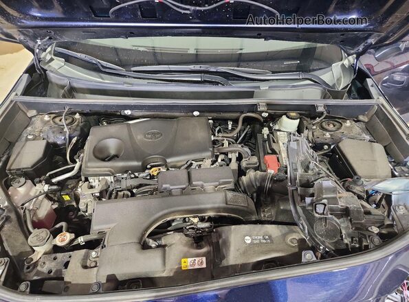 2T3D1RFV4KW016500 2019 TOYOTA RAV4 Blue Vista del compartimento del motor