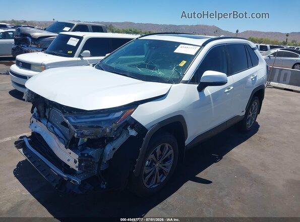 2T3D6RFV9RW072282 2024 TOYOTA RAV4 HYBRID White Առջևի ձախ երեք քառորդ տեսարան