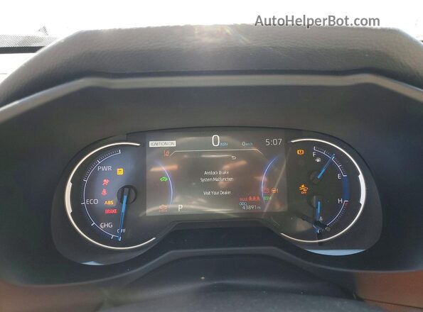 2T3D6RFVXMW026095 2021 TOYOTA RAV4 Gray Instrument cluster view