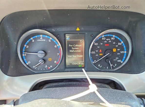 2T3DFREV3HW680962 2017 TOYOTA RAV4 Silver Widok zestawu wskaźników