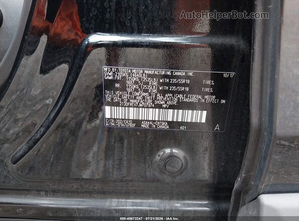 2T3DFREV7JW707974 2018 TOYOTA RAV4 Black Вид підкапотного простору