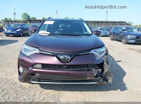 2T3DFREV9GW522978 2016 TOYOTA RAV4 Burgundy Instrument cluster view