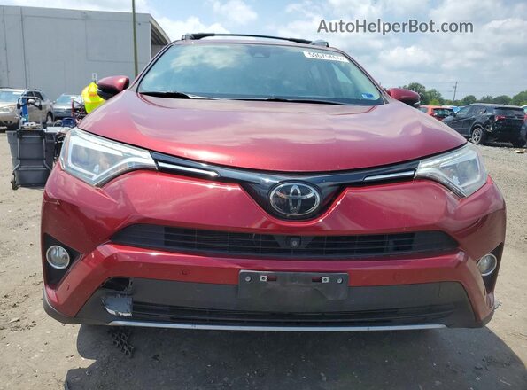 2T3DFREVXJW784015 2018 TOYOTA RAV4 Burgundy Widok z przodu