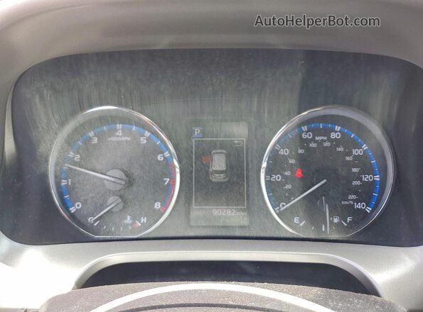 2T3DFREVXJW784015 2018 TOYOTA RAV4 Burgundy Widok zestawu wskaźników