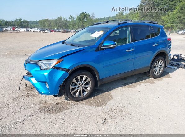 2T3DFREVXJW802643 2018 TOYOTA RAV4 Blue Vista tres cuartos delantera izquierda