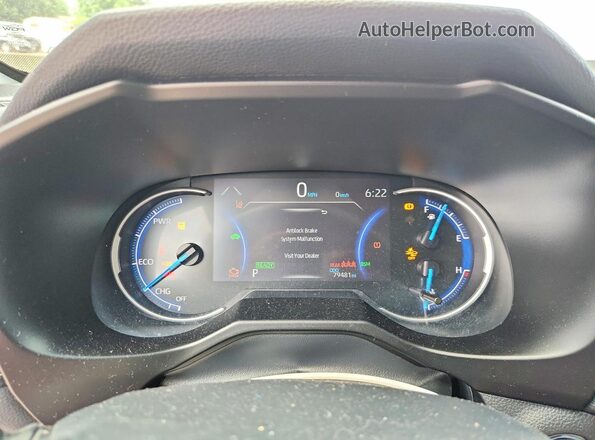 2T3DWRFV0LW067642 2020 TOYOTA RAV4 Silver Вид щитка приладів