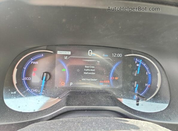 2T3DWRFV0LW070797 2020 TOYOTA RAV4 Silver ხელსაწყოთა პანელის ხედი