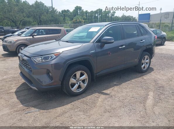 2T3DWRFV1KW029688 2019 TOYOTA RAV4 HYBRID Gray Առջևի ձախ երեք քառորդ տեսարան