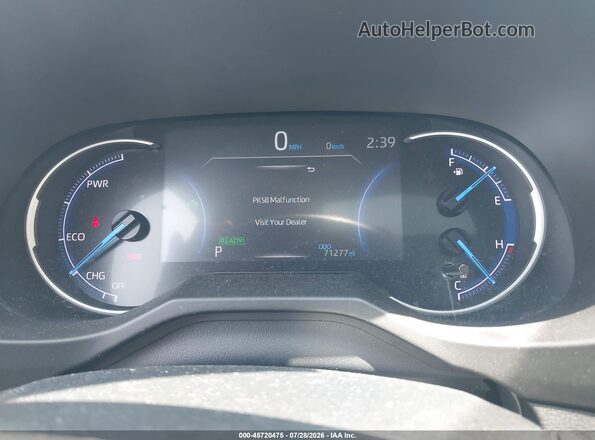 2T3DWRFV1KW029688 2019 TOYOTA RAV4 HYBRID Gray Հետևի նստատեղերի տեսք