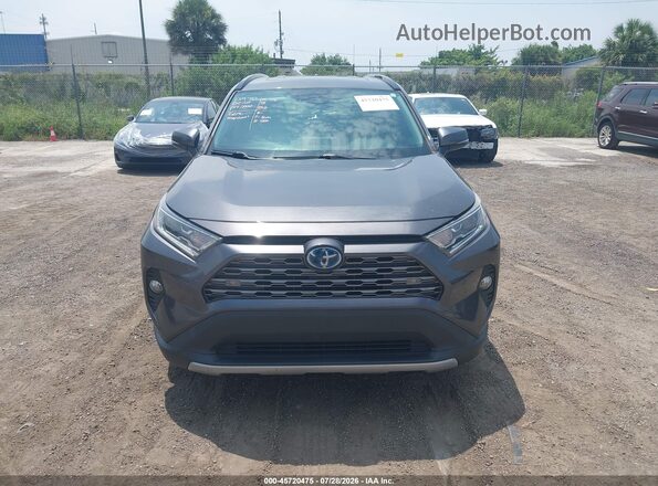 2T3DWRFV1KW029688 2019 TOYOTA RAV4 HYBRID Gray Սալոնի հետևի տեսք