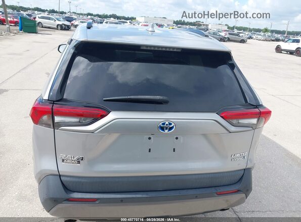 2T3DWRFV3LW075377 2020 TOYOTA RAV4 HYBRID Silver Вид задньої частини салону